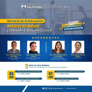 Afiche de la Semana de la Educación: Maestros del mañana